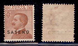 Saseno - 1923 - 30 Cent Michetti (5) - Gomma Originale (integra) Con Piccola Aderenza Di Carta - Altri & Non Classificati