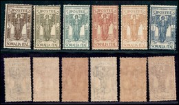Somalia - 1926 - Istituto Coloniale (86/91) - Serie Completa - Gomma Integra (20) - Sonstige & Ohne Zuordnung