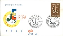 ANDORRA FRANCESE - 0 .60 Fr Europa Cept (198) - FDC 24.9.66 - Sonstige & Ohne Zuordnung