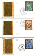 ANDORRA FRANCESE - Affreschi V (235/237) - Serie Completa - 3 FDC 18.9.71 - Otros & Sin Clasificación