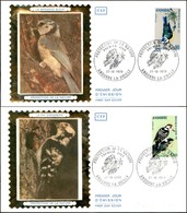 ANDORRA FRANCESE - Protezione Natura (253/254) - Serie Completa - 2 FDC 27.10.73 - Sonstige & Ohne Zuordnung