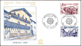 ANDORRA FRANCESE - Europa Cept (379/380) - Serie Completa - FDC 2.5.87 - Otros & Sin Clasificación