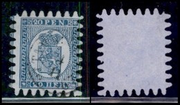 FINLANDIA - 1866 - 20 Penni Stemma (8 C X) - Usato (90) - Sonstige & Ohne Zuordnung
