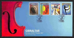 GIBILTERRA - Festival (1032/1035) FDC 3.3.03 - Altri & Non Classificati