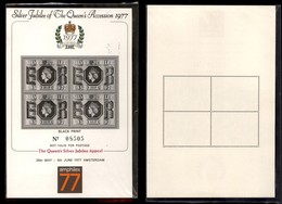 GRAN BRETAGNA - 1977 - Foglietto  Silver Jubilee (743) - Black Print - Gomma Integra - Sonstige & Ohne Zuordnung