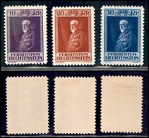 LIECHTENSTEIN - 1933 - Genetliaco (122/124) - Serie Completa - Gomma Originale - Altri & Non Classificati