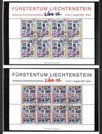 LIECHTENSTEIN - 2002 - Minifogli 90 Anni Francobolli (1297/1298) - In Folder Ufficiale Con Annulli Primo Giorno LIBA 200 - Sonstige & Ohne Zuordnung