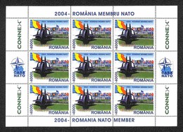 ROMANIA - 2004- 4000 Lei Romania Membro NATO (5806) - Minifoglio - Gomma Integra (55) - Altri & Non Classificati
