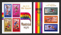 BURUNDI - 1976 - Foglietti Olimpiadi Montreal (Block 92/93B) - 2 Foglietti Non Dentellati - Gomma Integra (40) - Altri & Non Classificati