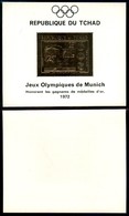 CIAD - 1971 - Foglietto 35 Franchi Vincitori Medaglie Olimpiadi Monaco Foglia D'oro (Block 25) - Gomma Integra (36) - Sonstige & Ohne Zuordnung