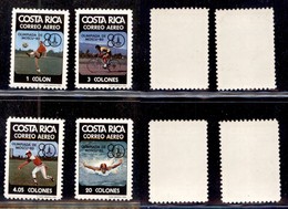 COSTA RICA - 1980 - Olimpiadi Mosca (1065/1068) - Serie Completa - Gomma Integra (30) - Sonstige & Ohne Zuordnung