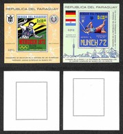 PARAGUAY - 1971 - Foglietti Olimpiadi Monaco (Block 158/159) - 2 Foglietti - Gomma Integra (40) - Sonstige & Ohne Zuordnung
