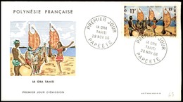 POLINESIA FRANCESE - 1966 - 13 Fr Tahiti (62) - FDC 28.11.66 - Sonstige & Ohne Zuordnung