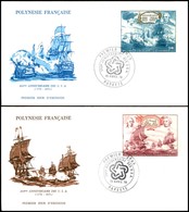 POLINESIA FRANCESE - 1976 - 200 Anni USA (210/211) - Serie Completa - 2 FDC 15.4.76 - Altri & Non Classificati