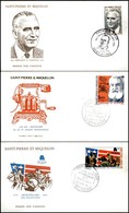 SAINT PIERRE ET MIQUELON - 1976 - 3 FDC Emessi Nell’anno (515/517) - Sonstige & Ohne Zuordnung