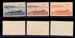 TAIWAN - 1957 - Navi (273/275) - Serie Completa - Nuovi Senza Gomma - Otros & Sin Clasificación