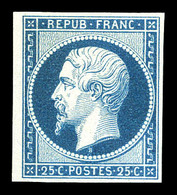 (*) N°10c, 25c Bleu-vert. TTB (signé Scheller/certificats)  Qualité: (*)  Cote: 1600 Euros - 1852 Louis-Napoleon