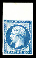 ** N°10c, 25c Bleu, Impression De 1862 Bdf, FRAÎCHEUR POSTALE, SUP (certificat)  Qualité: ** - 1852 Luigi-Napoleone