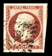 O N°18, 1F Carmin, Deux Voisins, Pièce Choisie. SUP (signé Margues/certificat)  Qualité: O  Cote: 3400 Euros - 1853-1860 Napoléon III