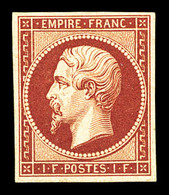 * N°18d, 1F Carmin, Impression De 1862, TB (certificat)  Qualité: *  Cote: 2400 Euros - 1853-1860 Napoléon III.