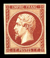 * N°18d, 1F Carmin, Impression De 1862, TB (certificat)  Qualité: *  Cote: 2400 Euros - 1853-1860 Napoleon III