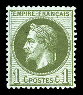 ** N°25, 1c Bronze, Très Bon Centrage, Fraîcheur Postale. TTB  Qualité: ** - 1863-1870 Napoleone III Con Gli Allori