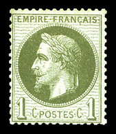 ** N°25, 1c Vert-bronze. TB  Qualité: ** - 1863-1870 Napoléon III Lauré