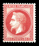 ** N°32, 80c Rose, Fraîcheur Postale. SUP (certificat)  Qualité: ** - 1863-1870 Napoleone III Con Gli Allori