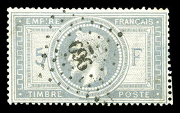 O N°33, 5F Violet-gris, Oblitération PC Du GC '960' Centrale. Pièce Choisie. SUP (signé Brun/certificats)  Qualité: O - 1863-1870 Napoléon III Lauré