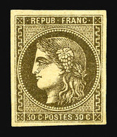 * N°47d, 30c Brun-foncé, TB (certificat)  Qualité: *  Cote: 700 Euros - 1870 Ausgabe Bordeaux