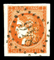 O N°48, 40c Orange Nuance Ocrée, Grande Marges. SUP (signé Scheller)  Qualité: O - 1870 Bordeaux Printing