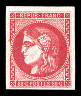 * N°49, 80c Rose, Jolie Pièce. TTB (signé/certificat)  Qualité: *  Cote: 725 Euros - 1870 Ausgabe Bordeaux