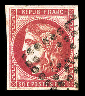 O N°49b, 80c Rose Vif. TB (signé Scheller)  Qualité: O  Cote: 380 Euros - 1870 Emission De Bordeaux