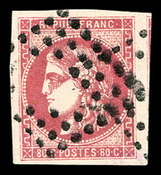 O N°49c, 80c Rose Carminé, Belles Marges Avec Voisin. SUP (signé Calves/certificat)  Qualité: O  Cote: 500 Euros - 1870 Emissione Di Bordeaux