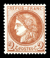 ** N°51, 2c Rouge-brun, Frais. TB  Qualité: ** - 1871-1875 Cérès