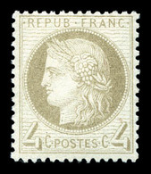 ** N°52, 4c Gris, Fraîcheur Postale. TTB (certificat)  Qualité: ** - 1871-1875 Ceres