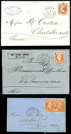 O N°23, Levées Exceptionnelles De Paris, Ensemble De 3 Lettres Comprenant: 1er Délai, 2ème Délai Et 3ème Délai. SUP. R.  - 1849-1876: Période Classique