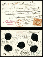 O N°31, 40c Lauré Sur Lettre Chargée De Nantes Le 6 Dec 1870 Adressée Au 21ème Corp D'armée De La Loire Avec De Nombreus - 1849-1876: Periodo Classico