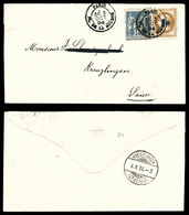 O N°34, 10c Sur 10c Lauré +15c Sage Obl Sur Lettre De Paris Le 3 Oct 1894 Pour La Suisse. SUP. R.R (certificat)  Qualité - 1849-1876: Periodo Classico