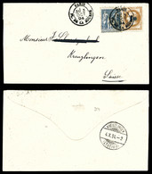 O N°34, 10c Sur 10c Lauré +15c Sage Obl Sur Lettre De Paris Le 3 Oct 1894 Pour La Suisse. SUP. R.R (certificat)  Qualité - 1849-1876: Klassieke Periode