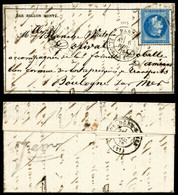 O LA GIRONDE', Gazette Des Absents N°5 Affranchie Avec 20c Lauré, Cad De La Bourse Du 6 Nov 70 Pour Boulogne Sur Mer, Ar - War 1870