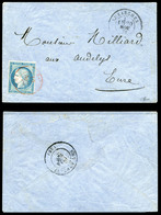 O LE GENERAL UHRICH, 20c Siège Obl Càd Paris 'SC' Rouge Du 16 Nov 1870 Sur Lettre à Destination Des Andelys, Cachet De P - Guerra Del 1870