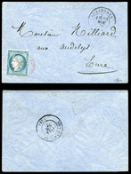 O LE GENERAL UHRICH, 20c Siège Obl Càd Paris 'SC' Rouge Du 16 Nov 1870 Sur Lettre à Destination Des Andelys, Cachet De P - Oorlog 1870