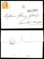 O N°23, 40c Orange Obl GC '5083' Sur Lettre Avec Griffe Encadrée 'MER NOIRE' De Samsun Le 23 Dec 67 Pour Constantinople  - 1863-1870 Napoleone III Con Gli Allori