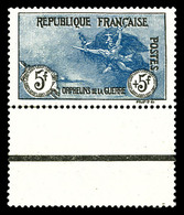 ** N°155, Orphelins, 5F +5F Noir Et Bleu, Bas De Feuille, TRES BON CENTRAGE, Fraîcheur Postale, SUPERBE (signé Calves/ce - 1900-02 Mouchon