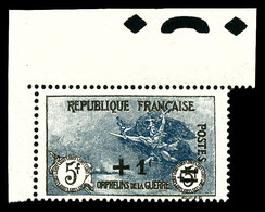 ** N°169, Orphelins, +1 S 5F +5F Noir Et Bleu-gris, Très Bon Centrage, Cdf. TTB  Qualité: **  Cote: 437 Euros - 1900-02 Mouchon