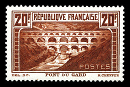 ** N°262A, Pont Du Gard, 20f Chaudron Type I. TTB (certificat)  Qualité: **  Cote: 575 Euros - 1900-02 Mouchon