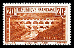 ** N°262Aa, Pont Du Gard, 20F Chaudron Clair Type I, SUP. R.R. (certificat)  Qualité: **  Cote: 2500 Euros - 1900-02 Mouchon