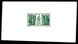 ** N°274A, (N° Maury), NON EMIS, Exposition Coloniale De 1937, 50c Vert Sur Feuillet Non-dentelé, Très Jolie Pièce (cert - 1900-02 Mouchon