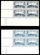 ** N°299/300, Paire Normandie En 2 Blocs De 4 Cdf Datés. TB  Qualité: **  Cote: 1175 Euros - 1900-02 Mouchon